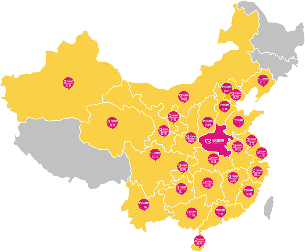 蜜雪冰城分布图